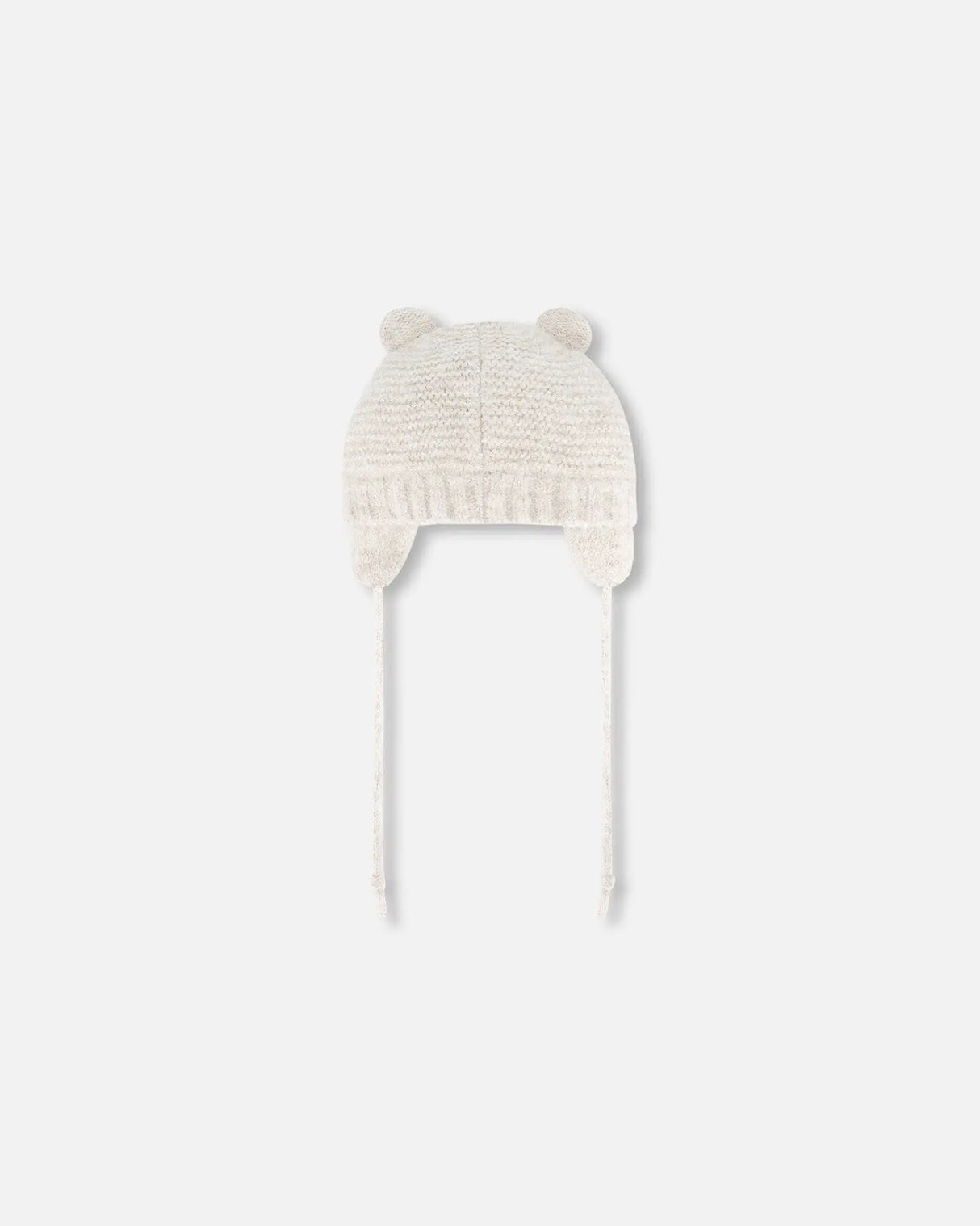 Knit Hat With Ears Off White | Deux par Deux | Jenni Kidz