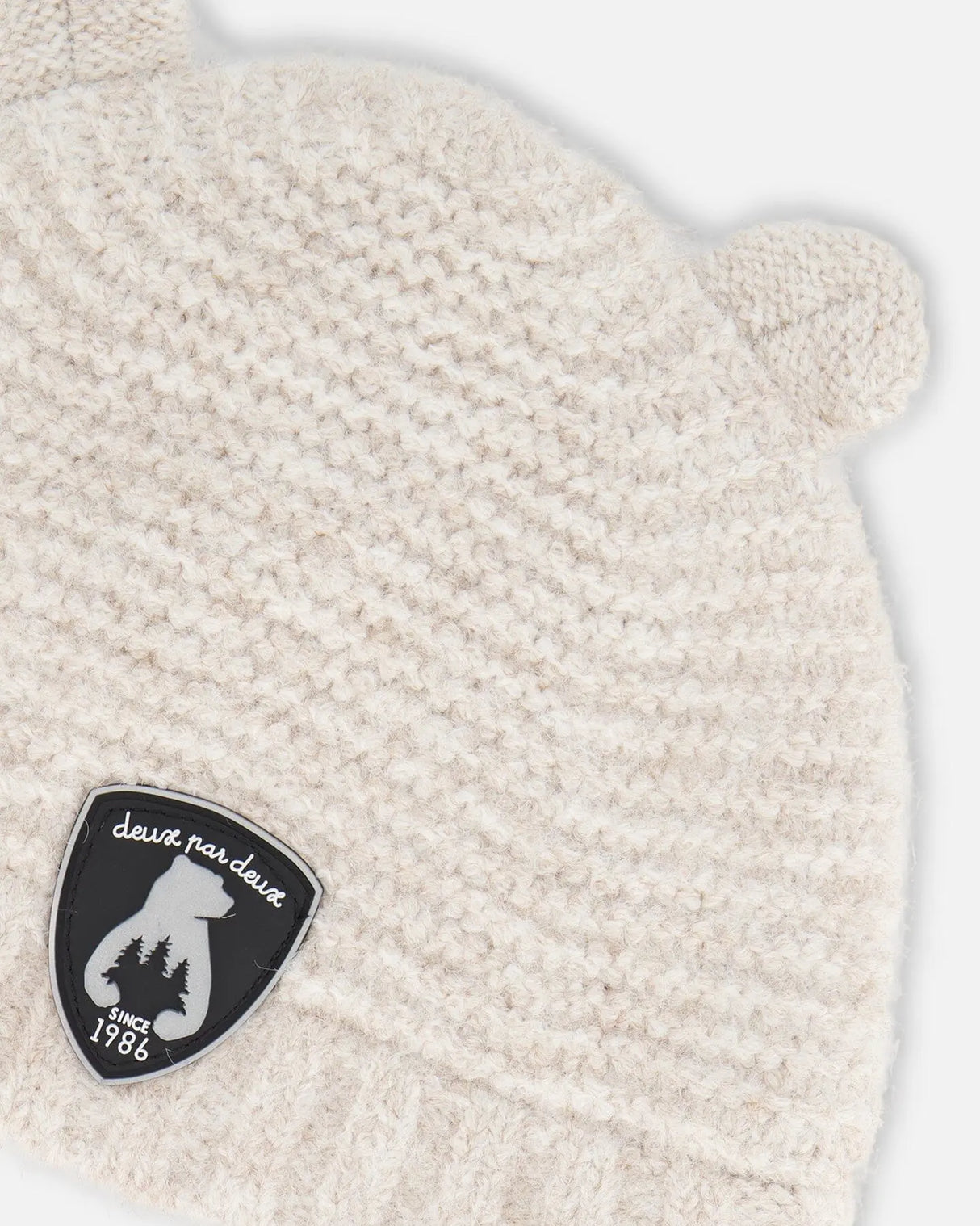 Knit Hat With Ears Off White | Deux par Deux | Jenni Kidz