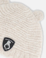 Knit Hat With Ears Off White | Deux par Deux | Jenni Kidz