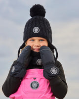 Knit Neckwarmer Black | Deux par Deux | Jenni Kidz