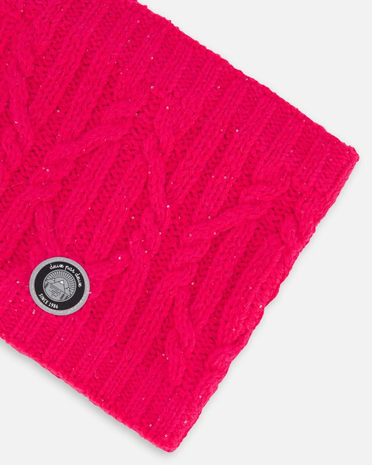 Knit Neckwarmer Fuschia Pink | Deux par Deux | Jenni Kidz