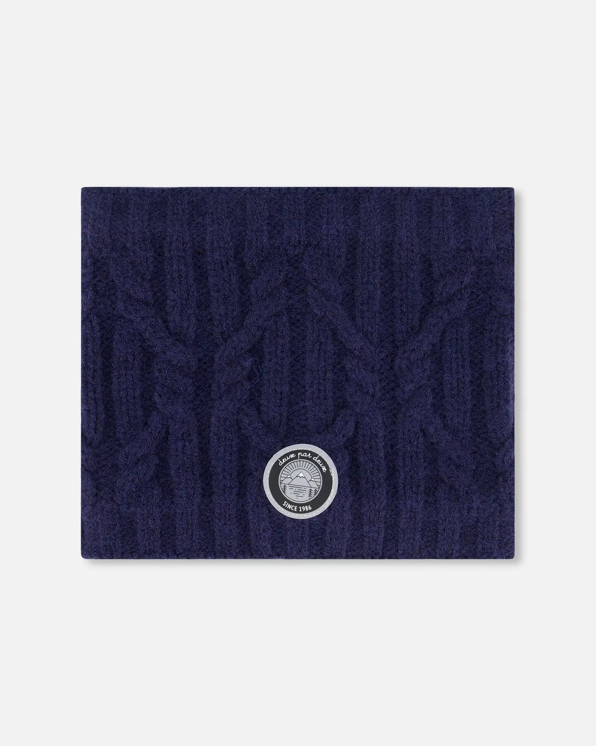 Knit Neckwarmer Navy | Deux par Deux | Jenni Kidz