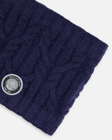 Knit Neckwarmer Navy | Deux par Deux | Jenni Kidz