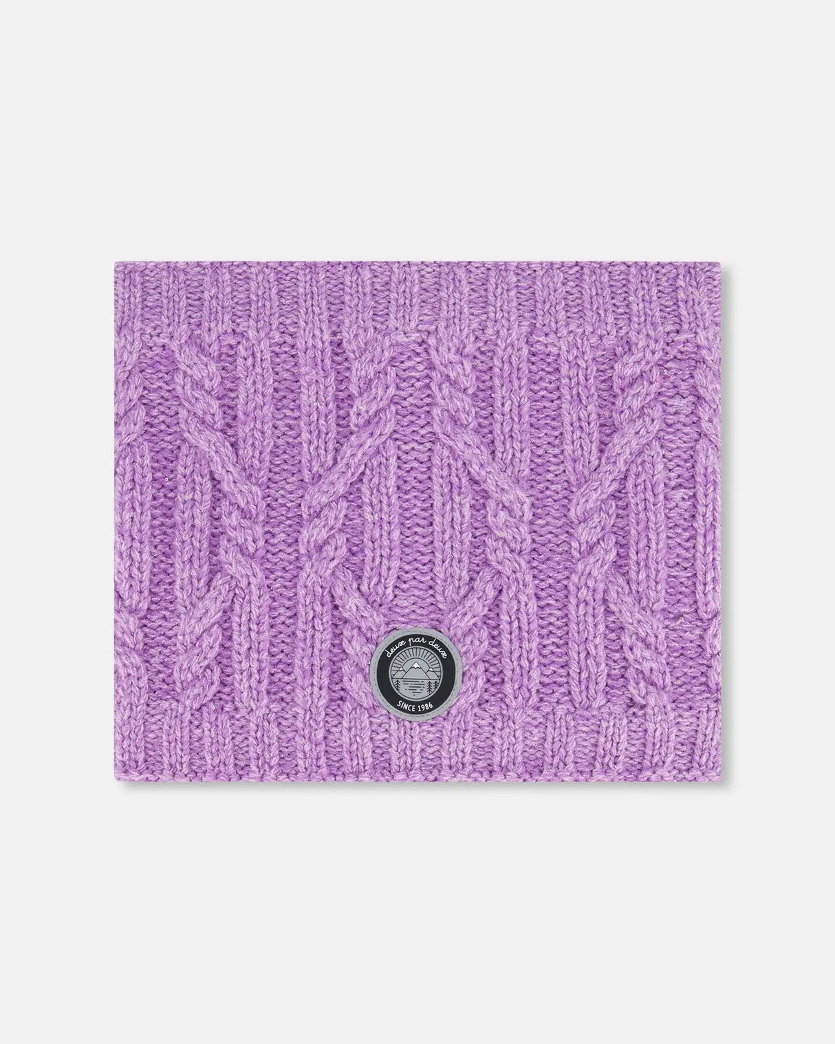 Knit Neckwarmer Purple | Deux par Deux | Jenni Kidz