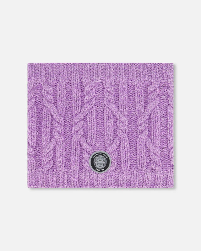 Knit Neckwarmer Purple | Deux par Deux | Jenni Kidz