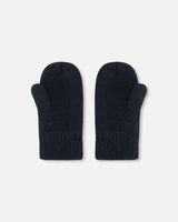 Knitted Mittens Black | Deux par Deux | Jenni Kidz