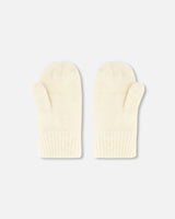 Knitted Mittens Off White | Deux par Deux | Jenni Kidz