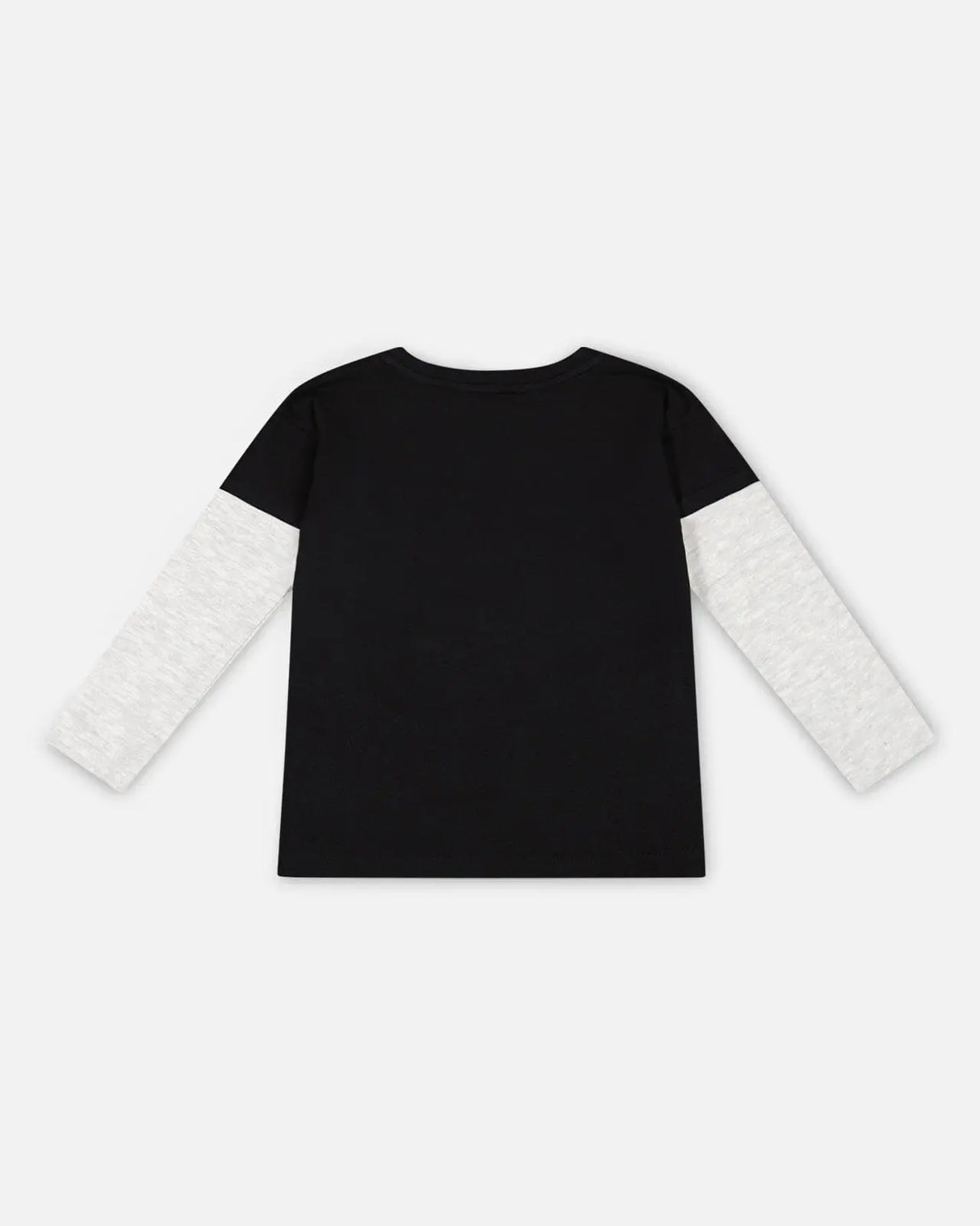 Layered Long Sleeve T-Shirt Black | Deux par Deux | Jenni Kidz