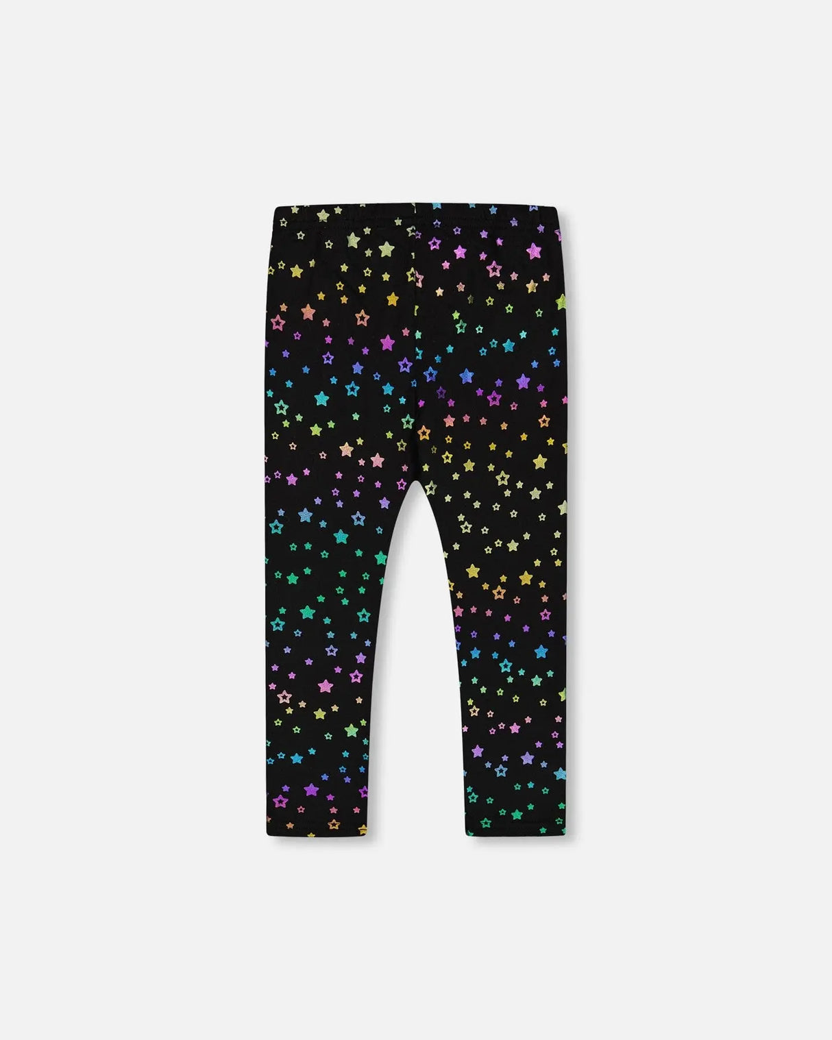 Leggings Allover Foil Black Printed Stars | Deux par Deux | Jenni Kidz