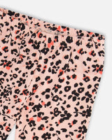 Leggings Pink Printed Leopard Flowers | Deux par Deux | Jenni Kidz