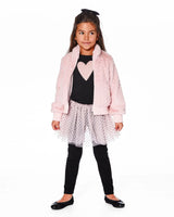 Leggings With Tulle Skirt Pink And Black | Deux par Deux | Jenni Kidz