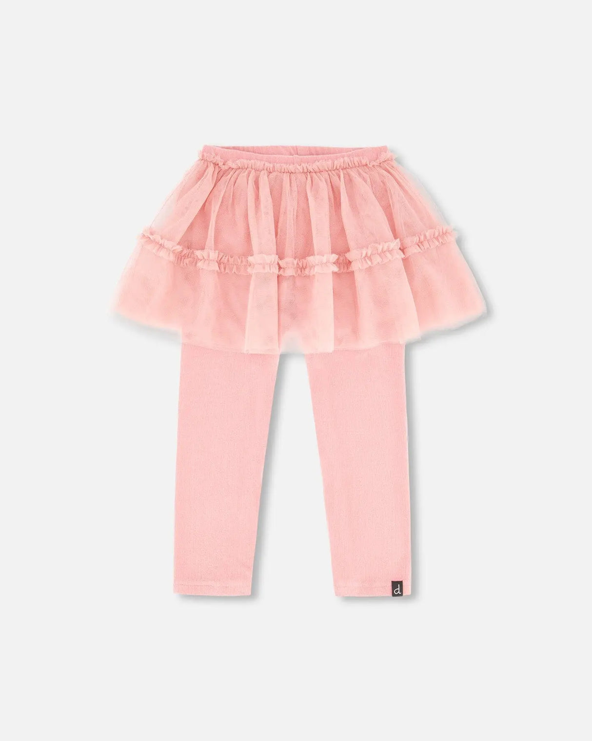 Leggings With Tulle Skirt Pink | Deux par Deux | Jenni Kidz