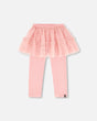 Leggings With Tulle Skirt Pink | Deux par Deux | Jenni Kidz