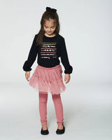 Leggings With Tulle Skirt Pink | Deux par Deux | Jenni Kidz