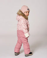 Lined Baby Knit Hat With Ears And Strings Dusty Pink | Deux par Deux | Jenni Kidz