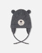Lined Knit Hat With Ears Gray | Deux par Deux | Jenni Kidz