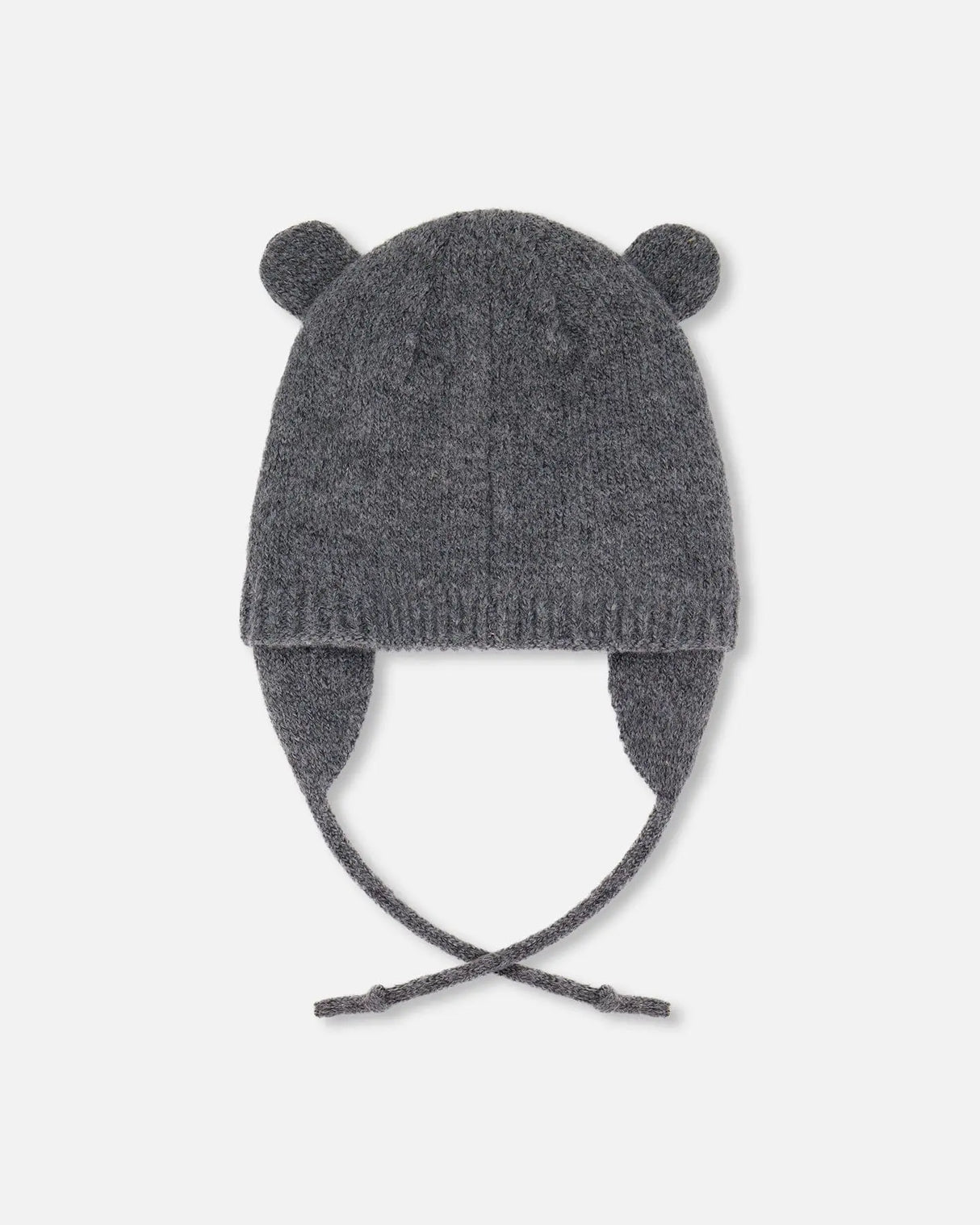 Lined Knit Hat With Ears Gray | Deux par Deux | Jenni Kidz