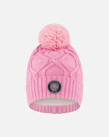 Lined Knit Pompom Hat Pink | Deux par Deux | Jenni Kidz