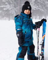 Lined Winter Hat With Pompom Black | Deux par Deux | Jenni Kidz