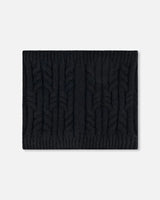 Lined Winter Neckwarmer Black | Deux par Deux | Jenni Kidz