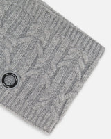Lined Winter Neckwarmer Heather Gray | Deux par Deux | Jenni Kidz