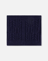 Lined Winter Neckwarmer Navy Blue | Deux par Deux | Jenni Kidz
