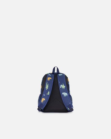 Little Kids Backpack Navy Animal Print | Deux par Deux | Jenni Kidz