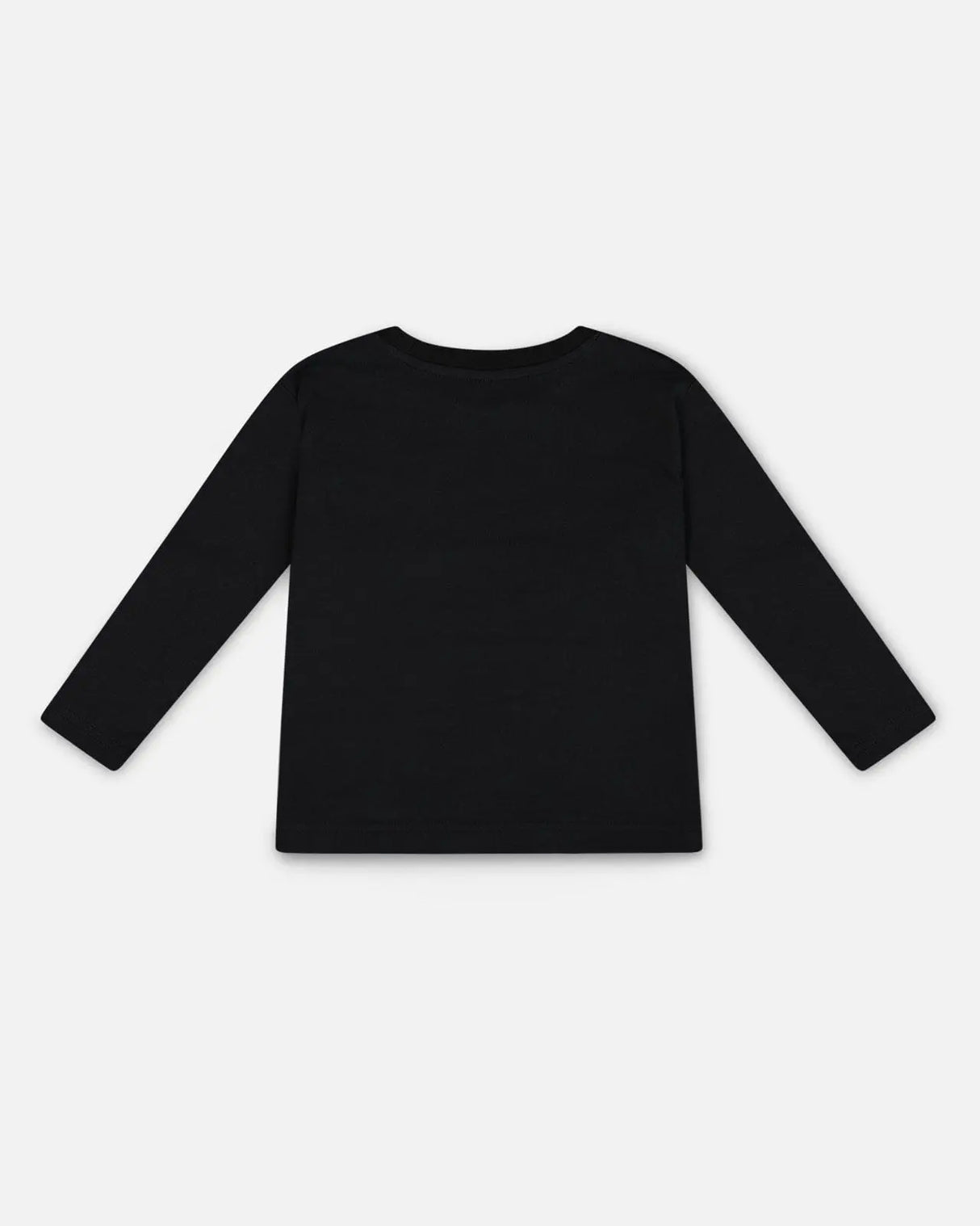 Long Sleeve T-Shirt With Print Black | Deux par Deux | Jenni Kidz