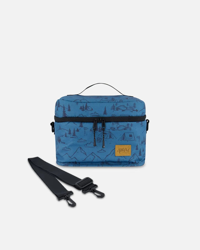 Lunch Box Blue Camping Print | Deux par Deux | Jenni Kidz