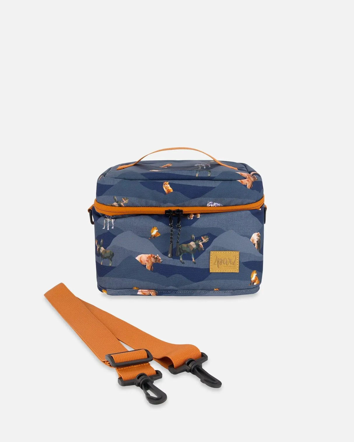 Lunch Box Navy Printed Mountains Animals | Deux par Deux | Jenni Kidz