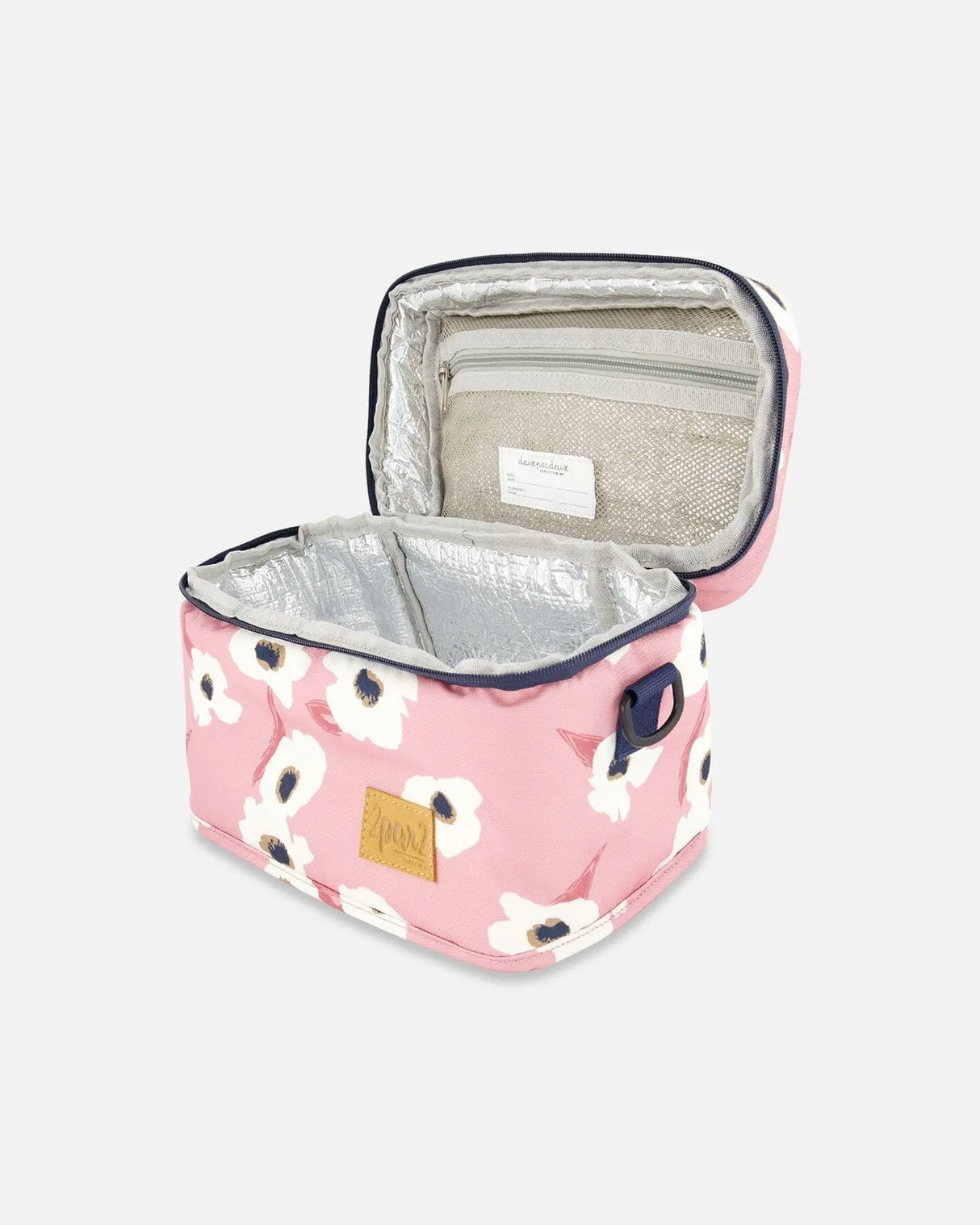 Lunch Box Pink Printed Off White Flowers | Deux par Deux | Jenni Kidz