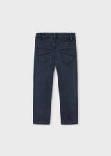 Back view highlighting pockets and twill fabric.