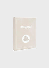 Gift-ready packaging for newborn knit outfit set.