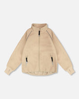 Mid-Layer Teknik Jacket Beige | Deux par Deux | Jenni Kidz