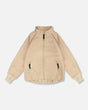 Mid-Layer Teknik Jacket Beige | Deux par Deux | Jenni Kidz