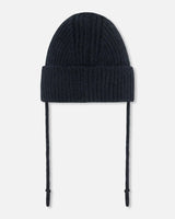 Mid-Season Knit Hat With Strings Black | Deux par Deux | Jenni Kidz