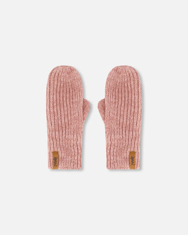 Mid-Season Knit Mittens Dusty Pink | Deux par Deux | Jenni Kidz