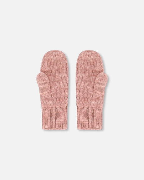 Mid-Season Knit Mittens Dusty Pink | Deux par Deux | Jenni Kidz