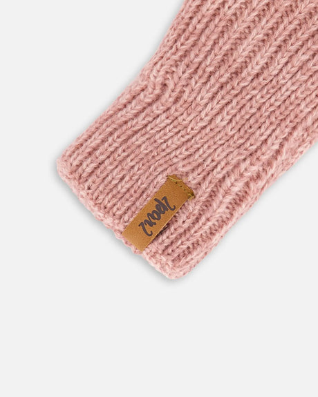 Mid-Season Knit Mittens Dusty Pink | Deux par Deux | Jenni Kidz