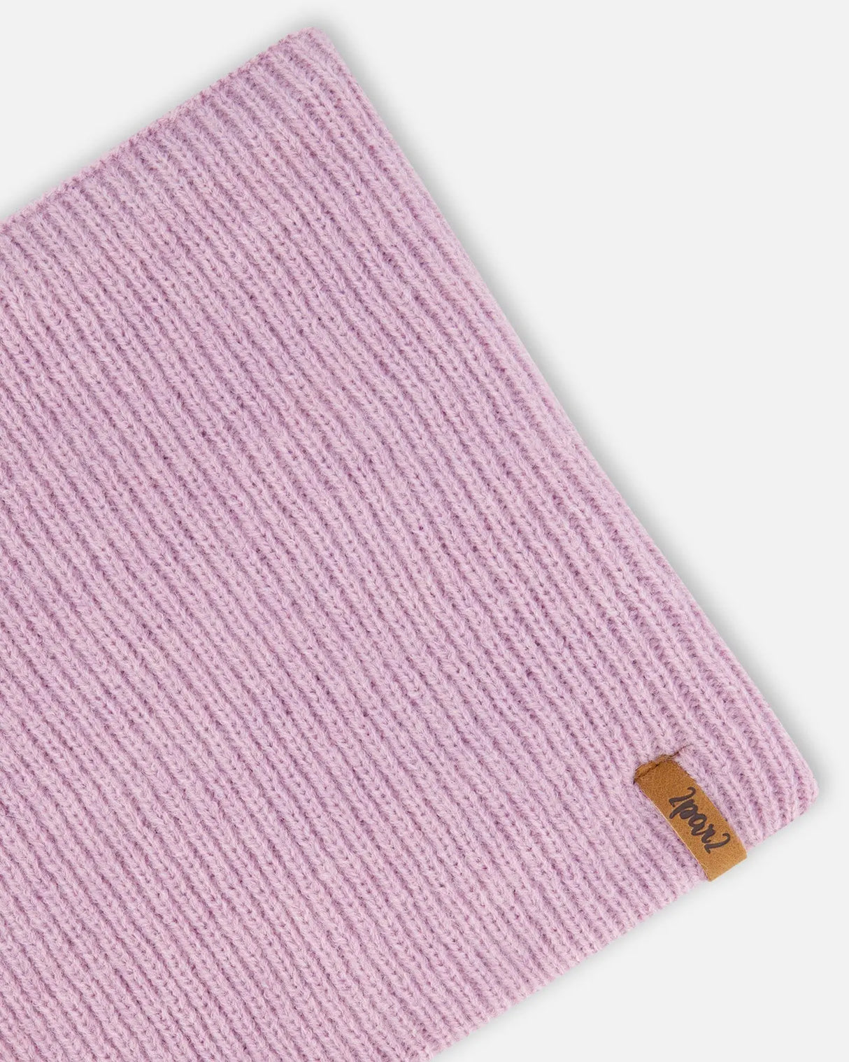 Mid-Season Knit Neckwarmer Lilac | Deux par Deux | Jenni Kidz