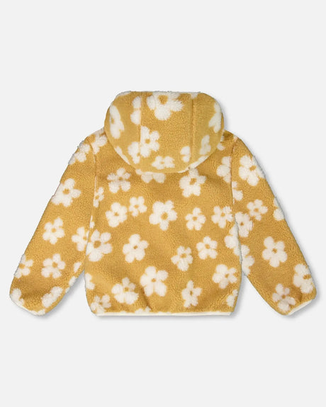 Mid-Season Sherpa Jacket Light Beige | Deux par Deux | Jenni Kidz