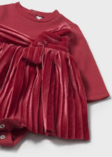 Newborn Girl Velvet Dress | Mayoral | Mayoral | Jenni Kidz