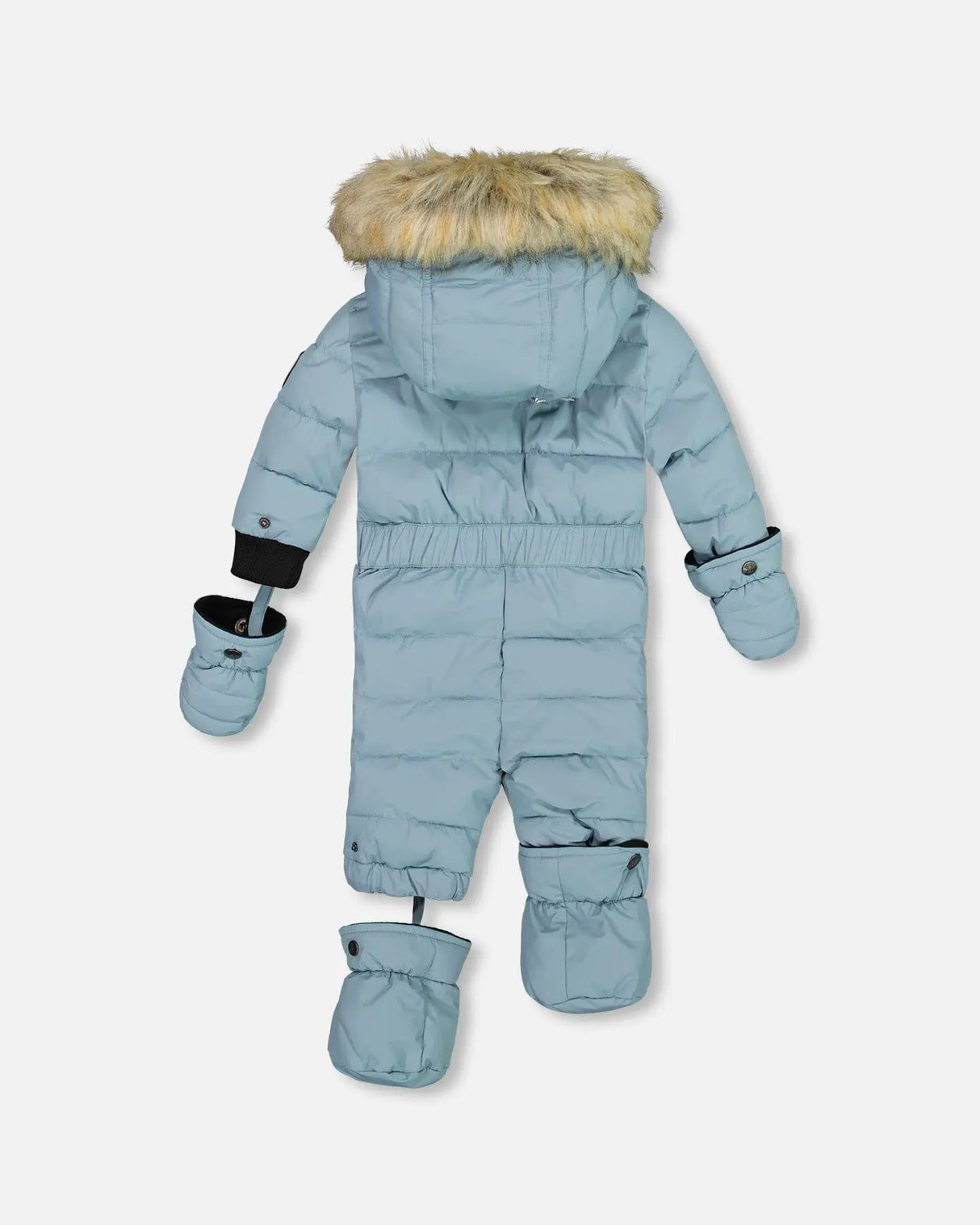 One Piece Baby Snowsuit Ash Blue | Deux par Deux | Jenni Kidz