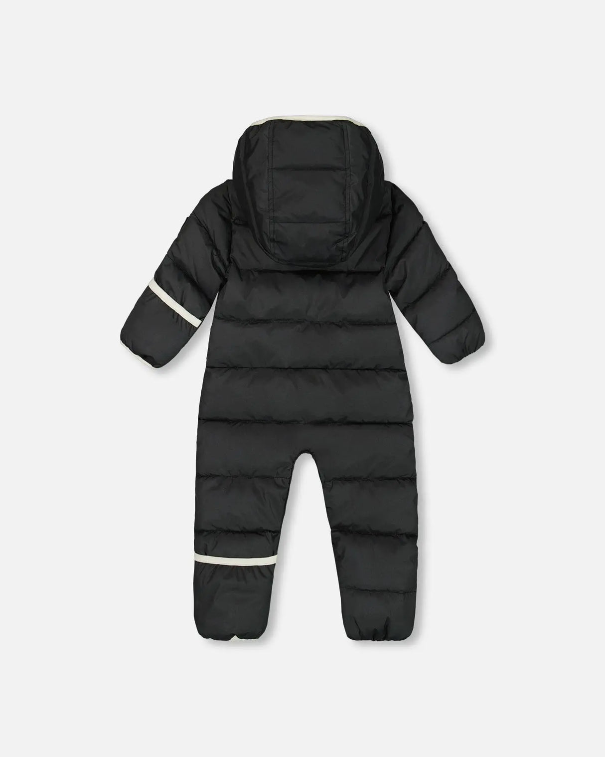 One-Piece Compressible Snowsuit Black For Baby Designed For Car Seat | Deux par Deux | Jenni Kidz