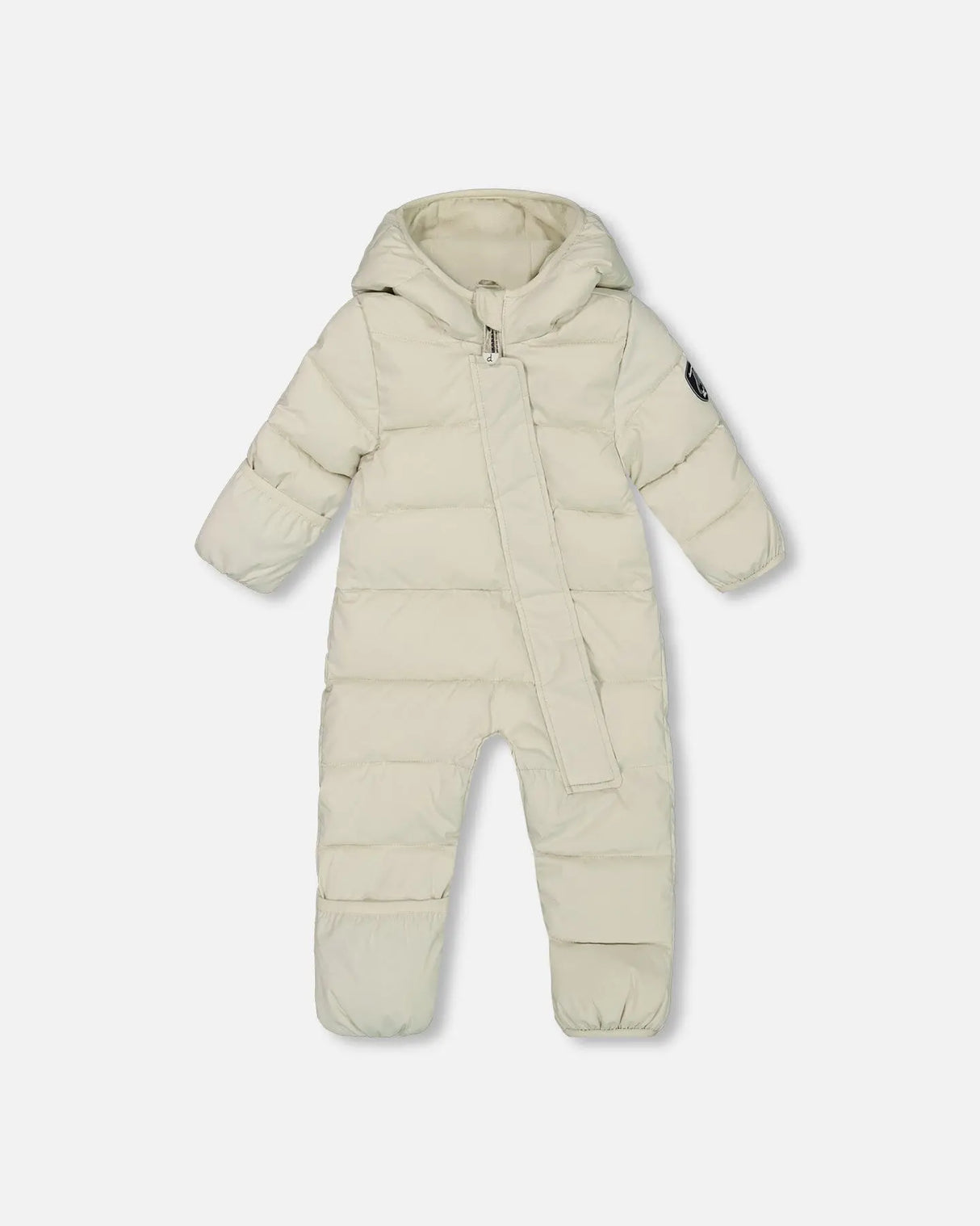 One-Piece Compressible Snowsuit White For Baby Designed For Car Seat | Deux par Deux | Jenni Kidz