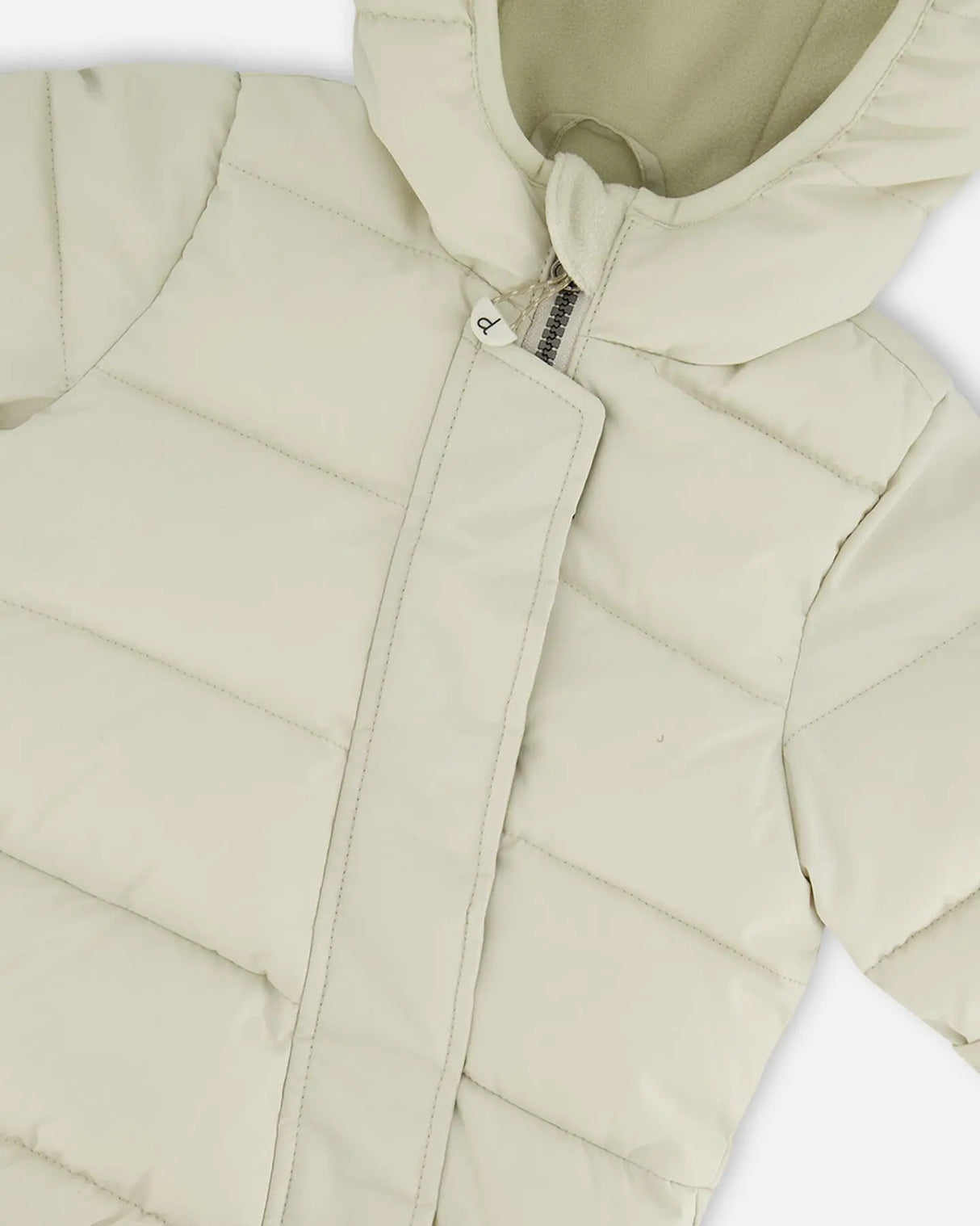 One-Piece Compressible Snowsuit White For Baby Designed For Car Seat | Deux par Deux | Jenni Kidz