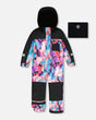 One-Piece Play Snowsuit Black Butterfly Print | Deux par Deux | Jenni Kidz