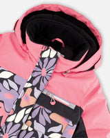 One-Piece Play Snowsuit Black Retro Flower Print | Deux par Deux | Jenni Kidz