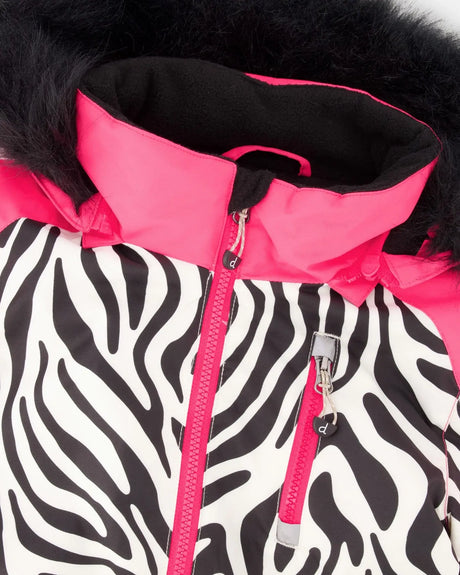 One-Piece Play Snowsuit Zebra Print | Deux par Deux | Jenni Kidz
