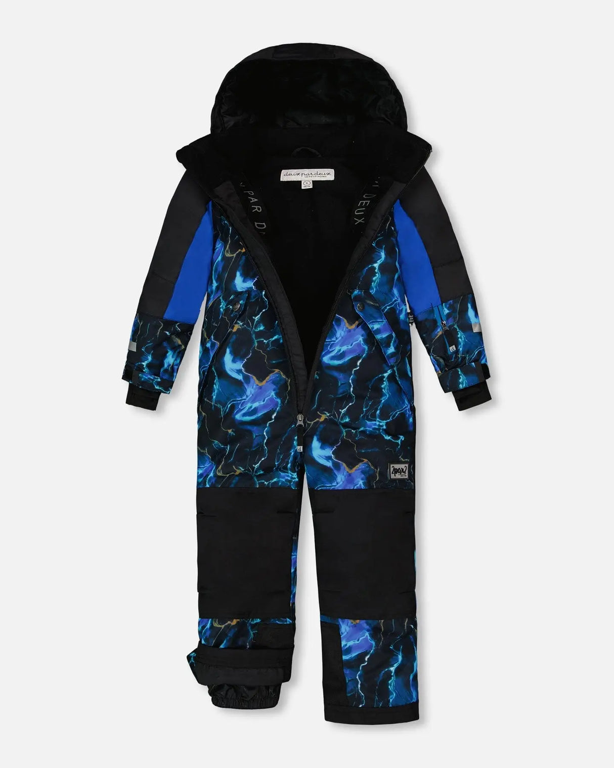 One Piece TEKNIK Snowsuit Black Printed Storm | Deux par Deux | Jenni Kidz